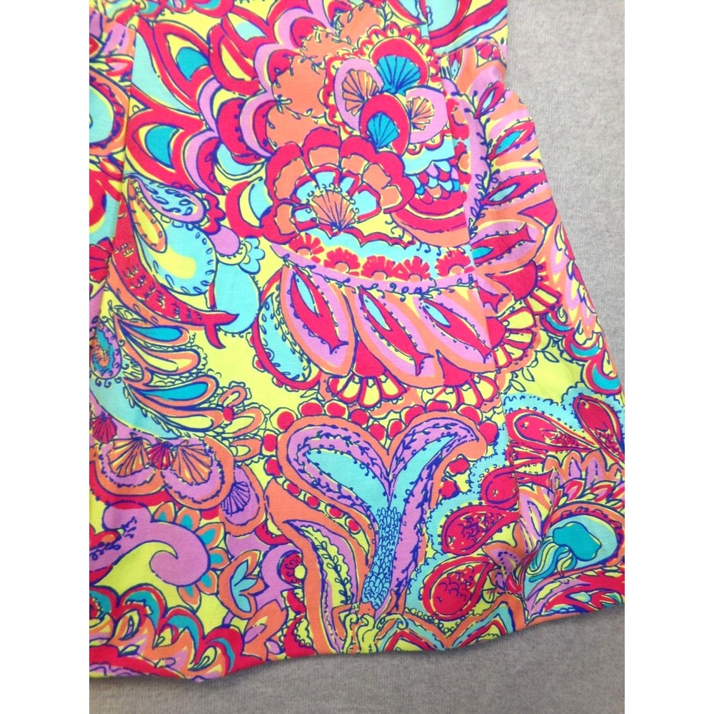 Lilly Pulitzer Lloyd Dress Feeling Groovy Jeweled Retro Look Size‎ 2 Lined READ - Picture 2 of 11